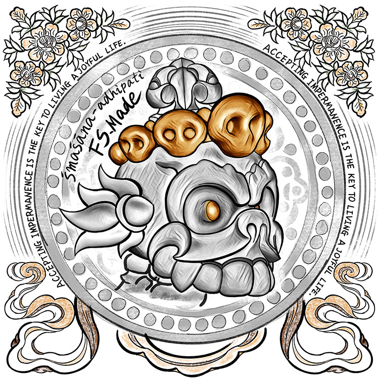 『笑臉骷髏手稿』把玩幣