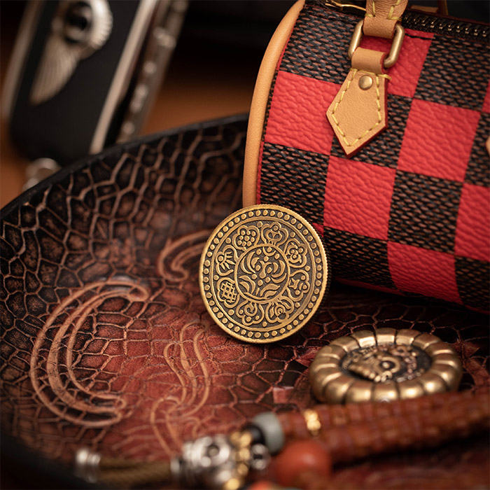 「笑脸骷髅手稿」把玩币 ｜ 黃銅版 ｜ 6180円