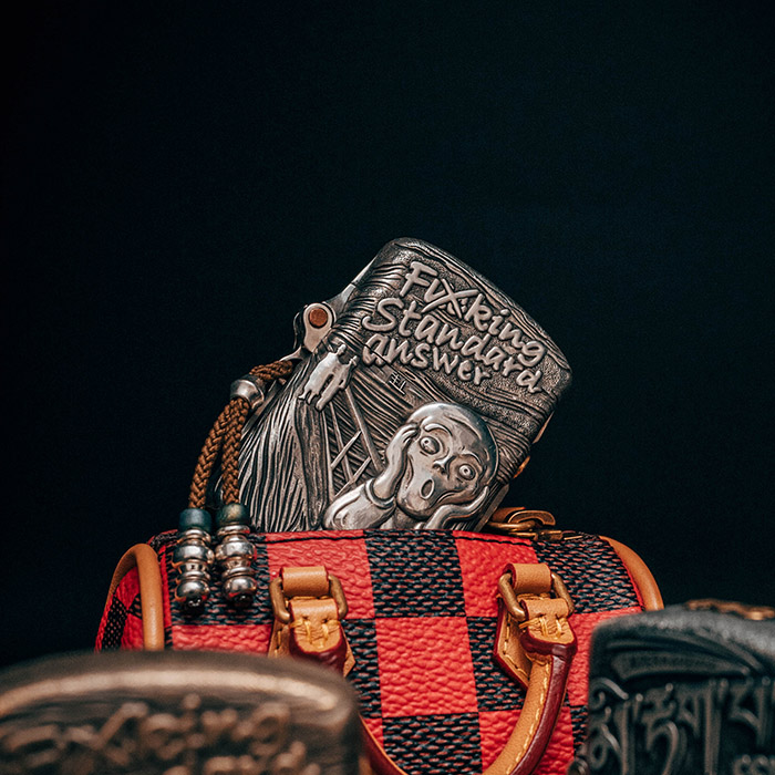 「吶喊」打火機外殼｜ 銀款｜108800円（付款後30天內發貨）