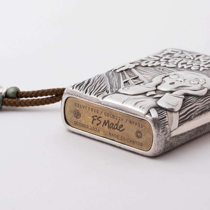 「吶喊」打火機外殼｜ 銀款｜108800円（付款後30天內發貨）