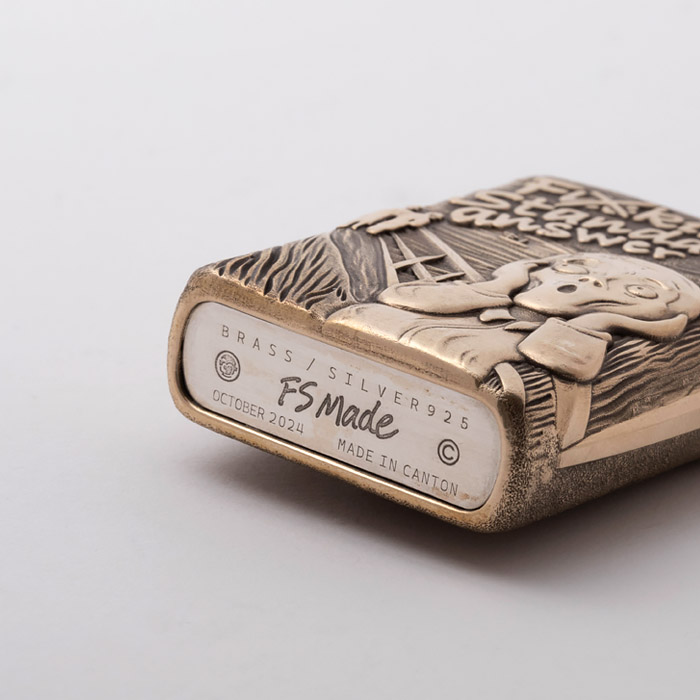 「吶喊」打火機外殼｜銅款｜38800円（付款後30天內發貨）