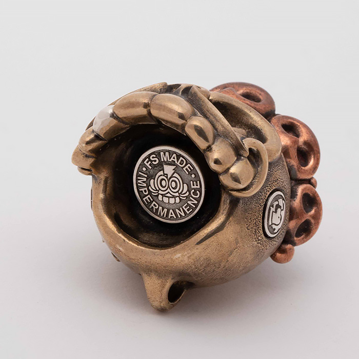 「無常」手把件｜ 銅版｜ 31800円