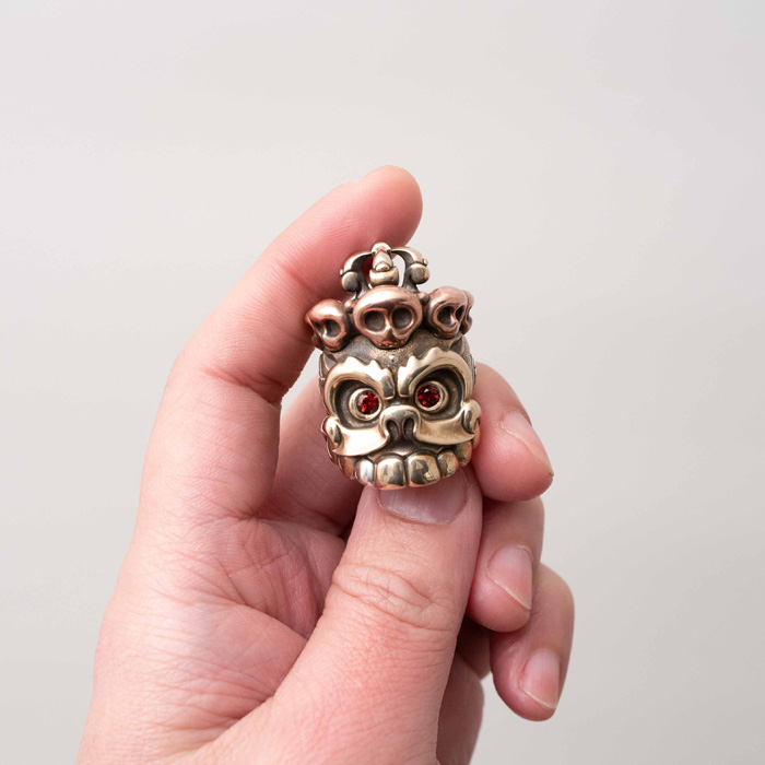 「無常」手把件｜ 銅版｜ 31800円