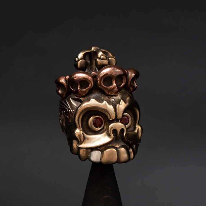 「無常」手把件｜ 銅版｜ 31800円