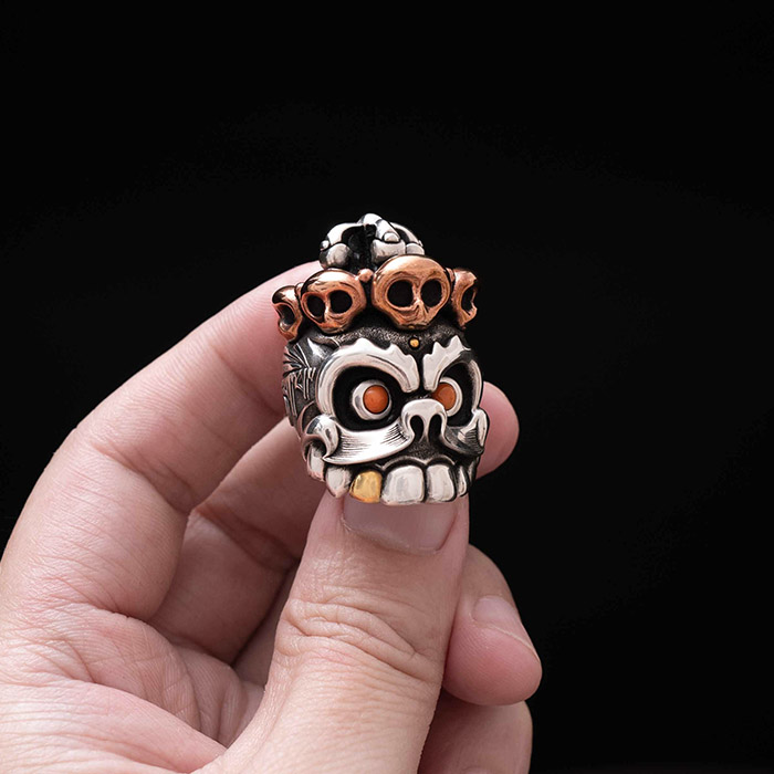 「無常」手把件｜ 銀金版｜ 169000円