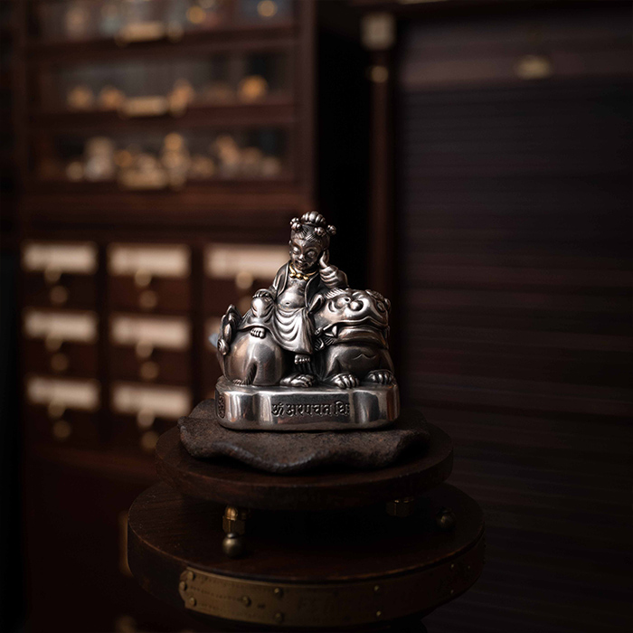 五髻文殊菩薩童子像｜銀金版｜120800（已停產）